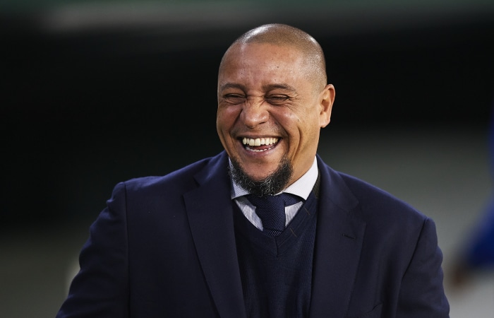 Roberto Carlos laughing