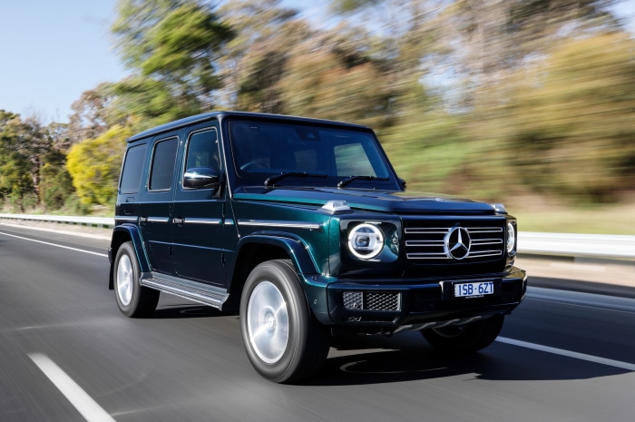Mercedes-Benz G-Class 400 driving on a road