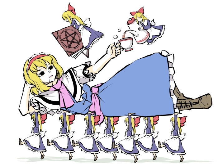 Alice Margatroid from Touhou with Shanghai Dolls