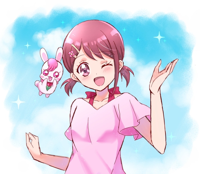 Nodoka Hanadera and Rabirin from Healin' Good PreCure