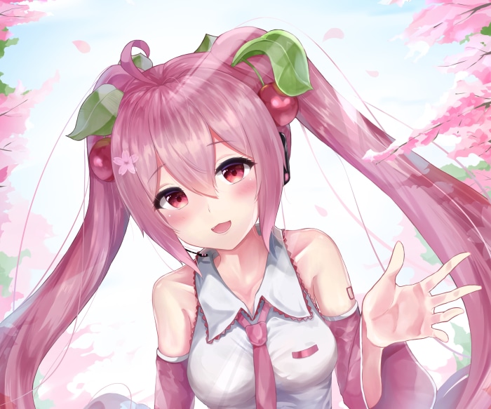 Hatsune Miku with cherry blossom theme