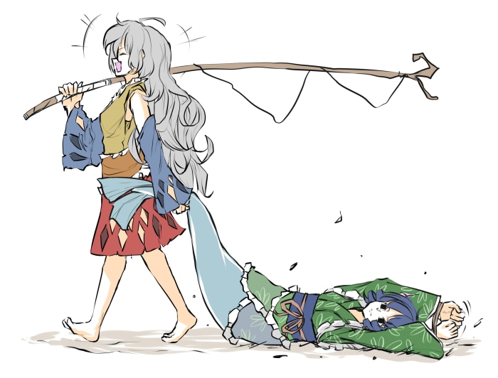 Sakata Nemuno and Wakasagihime from Touhou