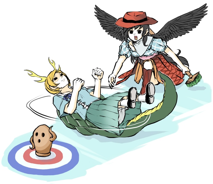 Saki Kurokoma and Kicchou Yachie from Touhou