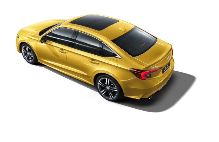 Yellow Honda Integra 4K