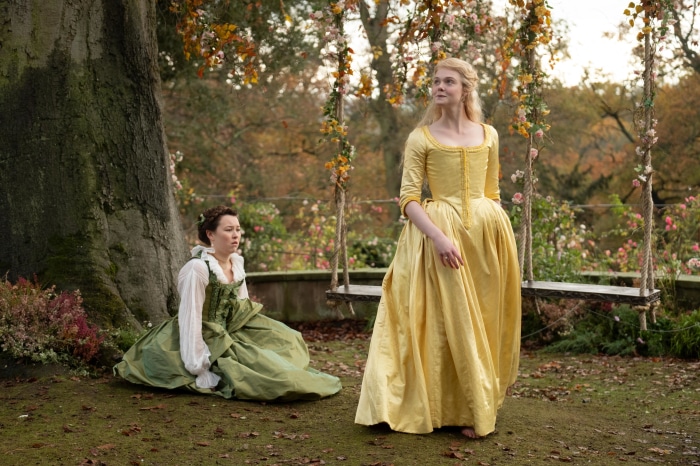 Catherine the Great and a lady in a garden