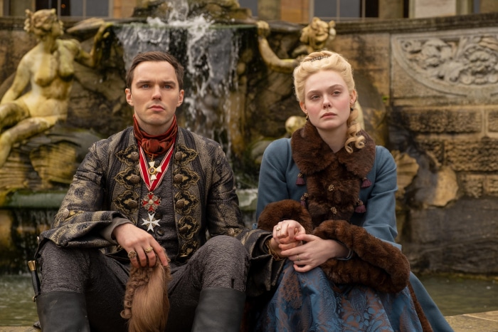 Nicholas Hoult and Elle Fanning from The Great 4K