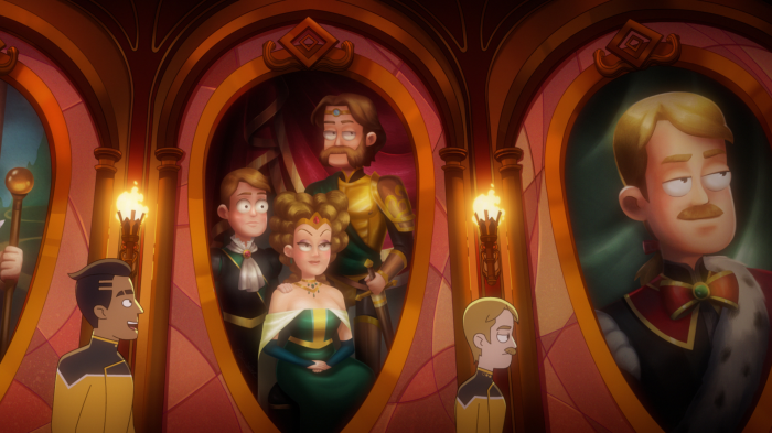 Portraits of Royalty and Crew in Star Trek: Lower Decks