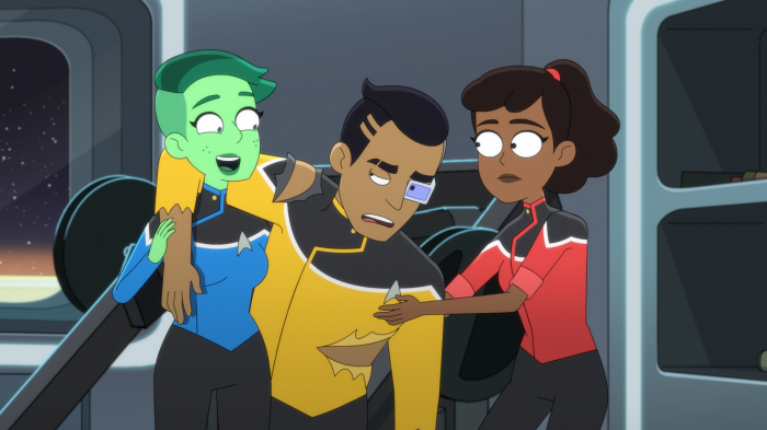 Star Trek: Lower Decks - Mariner, Tendi, and Rutherford