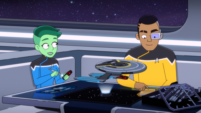 Sam Rutherford and D'Vana Tendi from Star Trek: Lower Decks