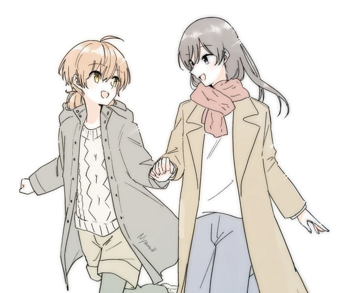 Touko Nanami and Yuu Koito from Bloom Into You