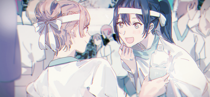 Sayaka Saeki and Touko Nanami from Bloom Into You