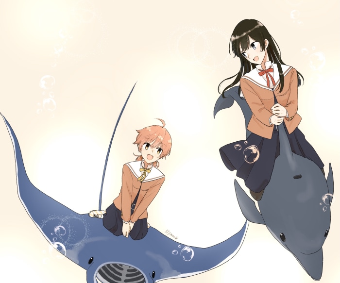 Yuu Koito and Touko Nanami from Bloom Into You