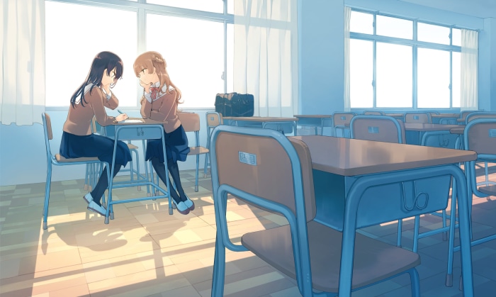 Sayaka Saeki and Touko Nanami from Bloom Into You
