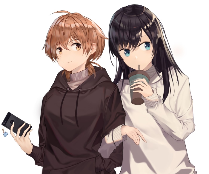 Yuu Koito and Touko Nanami from Bloom Into You