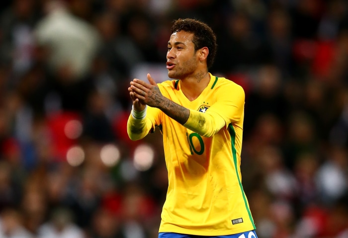 Neymar of the Brazil National Football Team