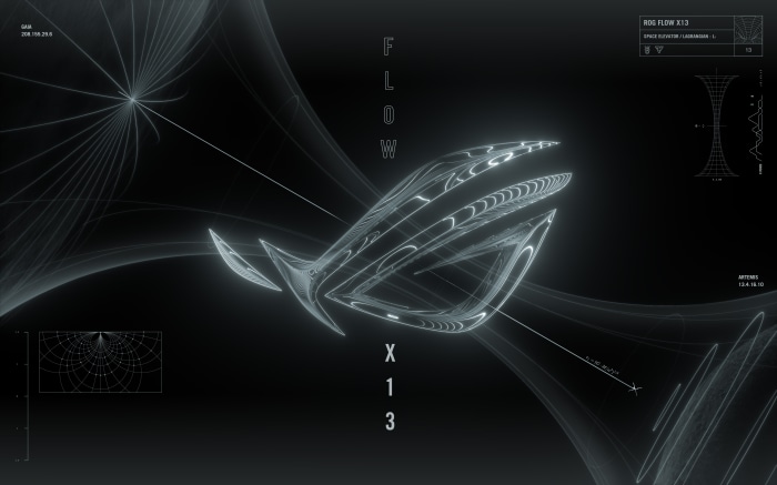 ROG Flow X13 abstract design