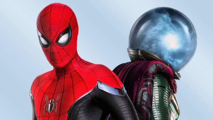 Spider-Man and Mysterio from Spider-Man: Far From Home