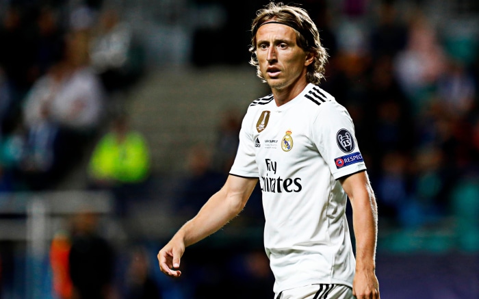 Luka Modrić in Real Madrid uniform