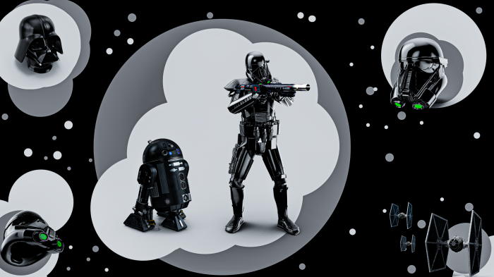 Dark Troopers and Darth Vader from Star Wars