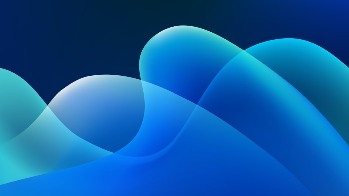 Abstract Blue Waves 4K