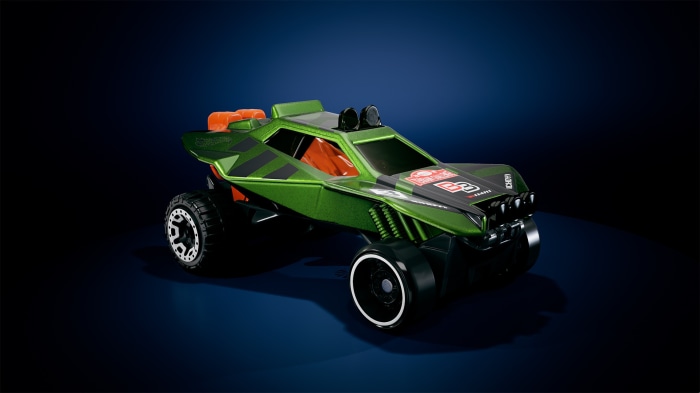 Green Hot Wheels Unleashed Rally Car