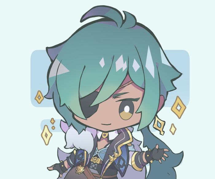 Kaeya from Genshin Impact Chibi