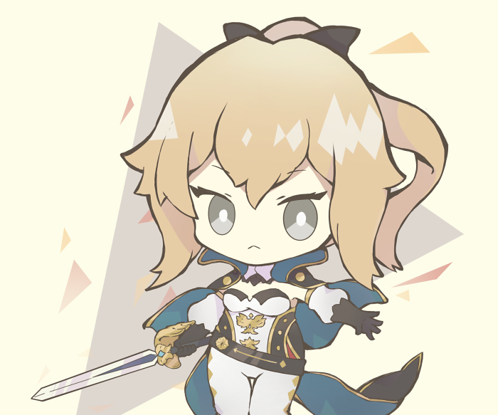 Chibi Jean from Genshin Impact with Sword