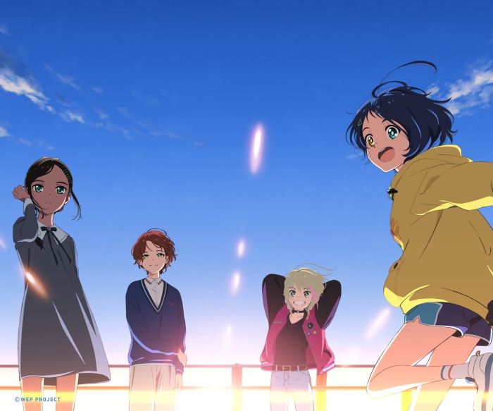Wonder Egg Priority characters Ai Ohto, Rika Kawai, Momoe Sawaki, Neiru Aonuma