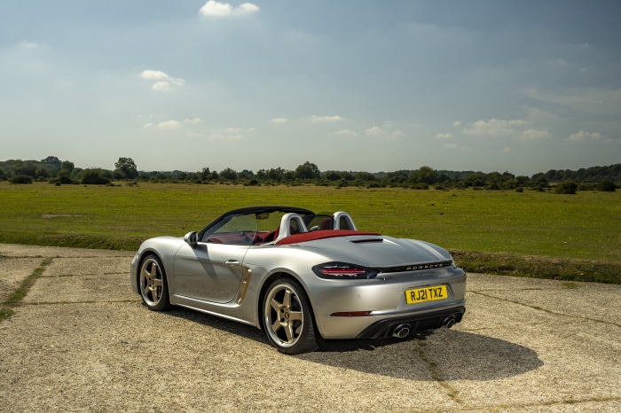 Silver Porsche Boxster Cabriolet 4K