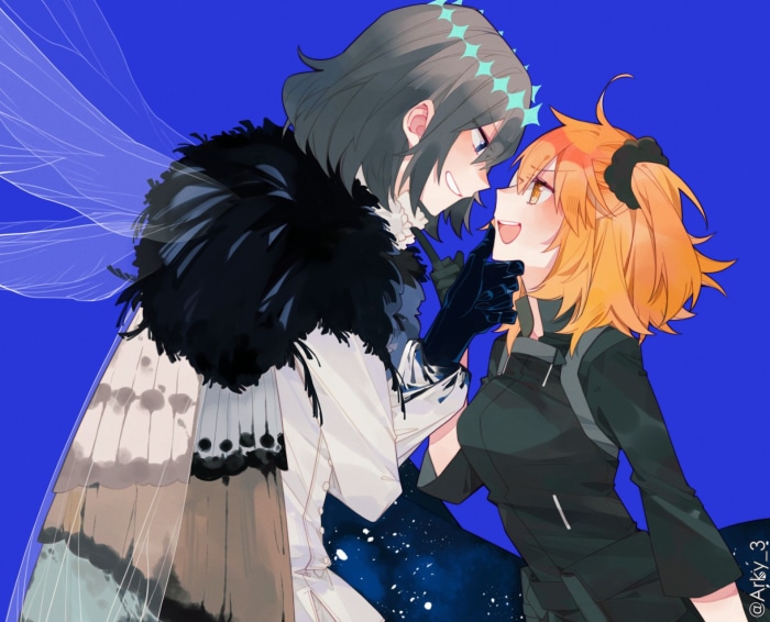 Pretender and Gudako from Fate/Grand Order