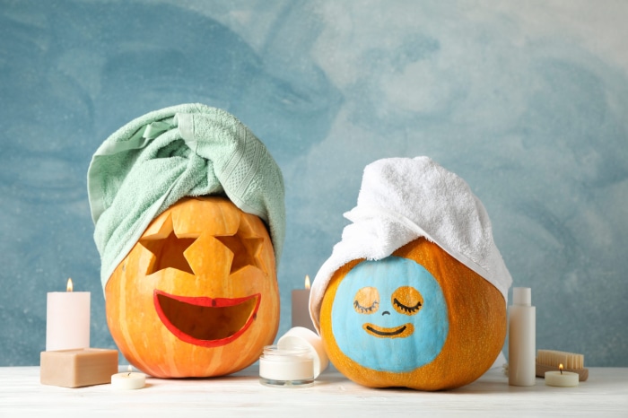 Halloween Jack-O-Lanterns with Spa Treatments