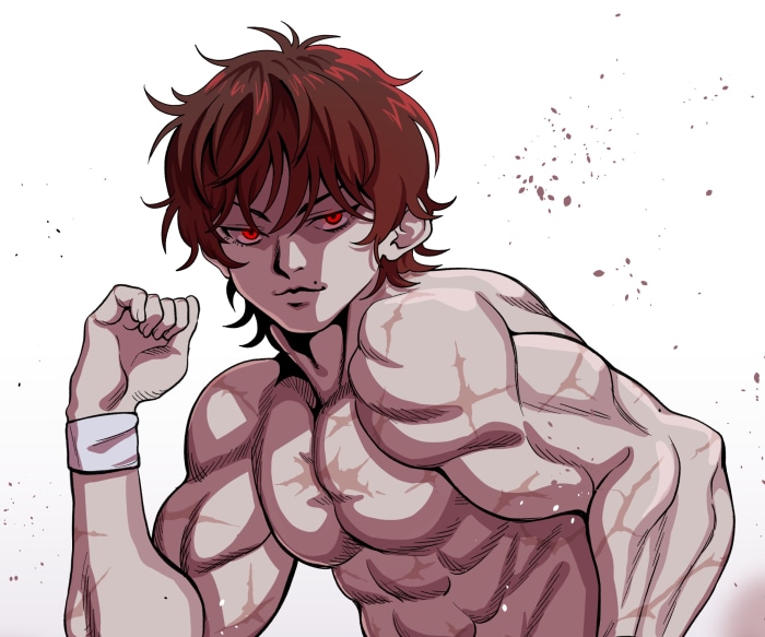 Baki Hanma Muscular Anime Character Art