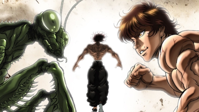 Baki Hanma and a Praying Mantis