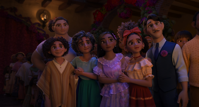 Encanto characters in a gathering