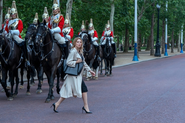 Madeleine Swann from No Time To Die with Royal Horseguards