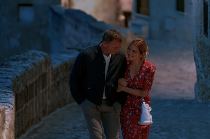 James Bond and Madeleine Swann walking