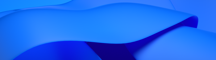 Abstract blue flowing shapes