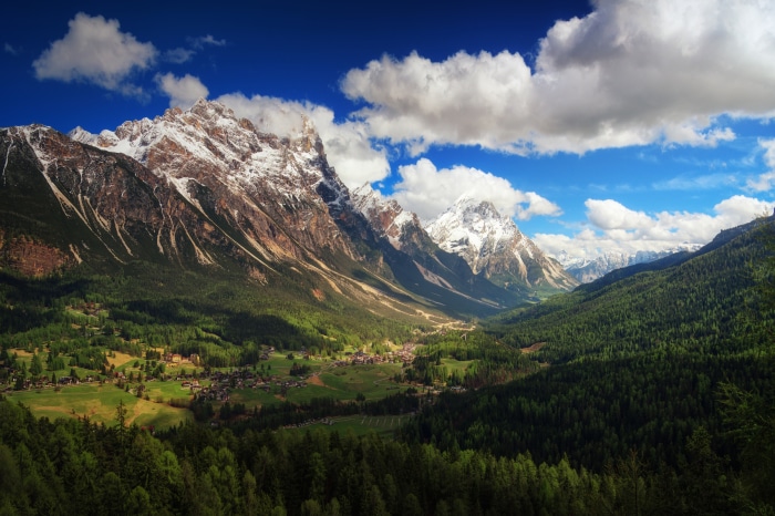 Valley in the Dolomites, Italy