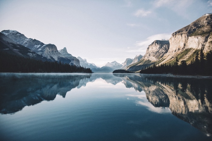 Lake and Mountains in Canada