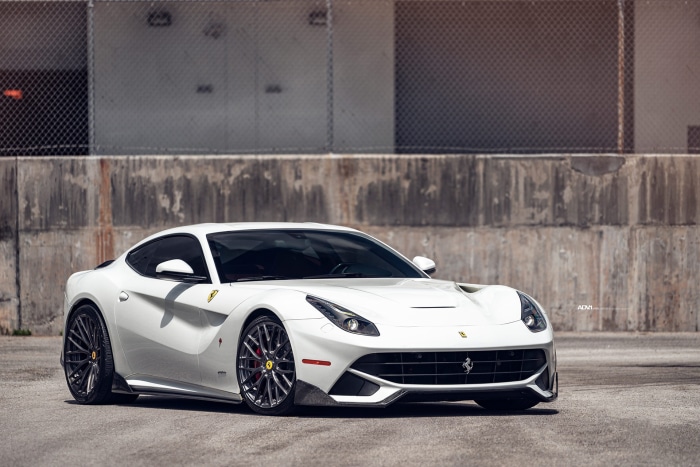 White Ferrari F12berlinetta Supercar
