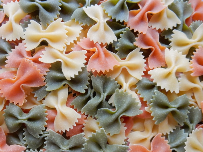 Tri-color Farfalle Pasta