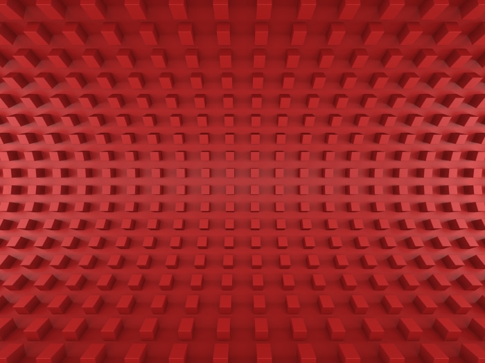 Red Cubes Pattern 4K