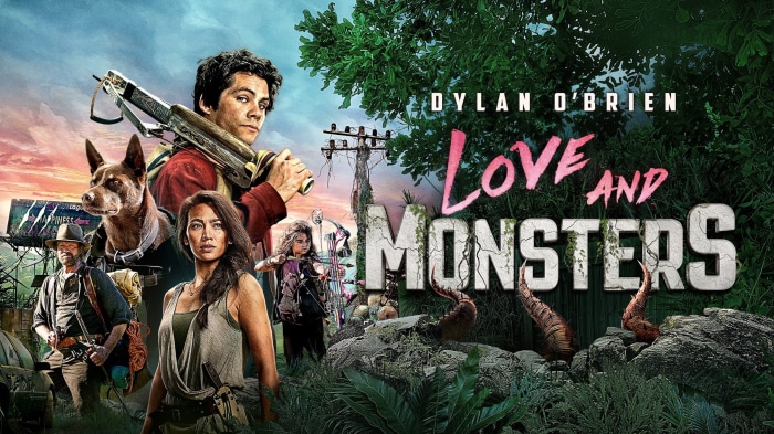 Love and Monsters movie poster with Dylan O'Brien