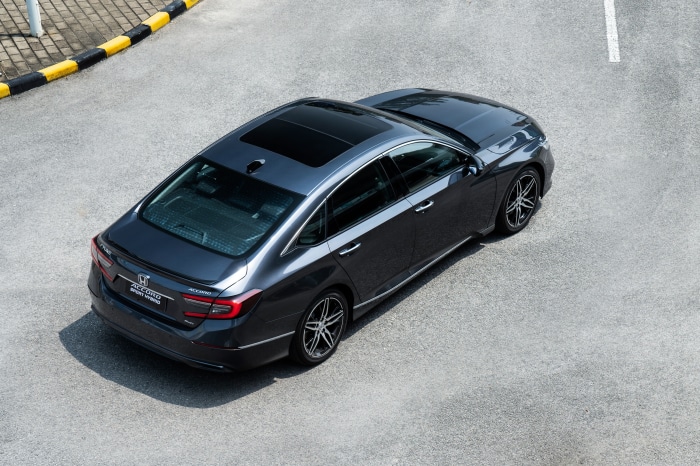 Honda Accord Sport Hybrid from above