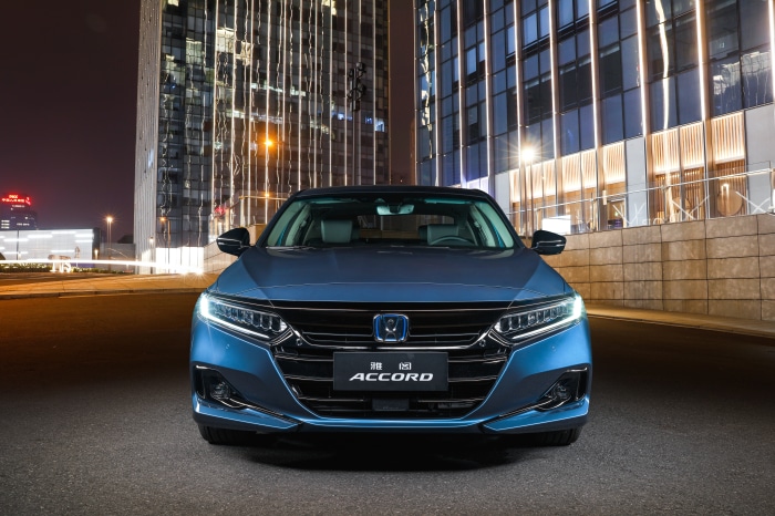 Honda Accord Sport Hybrid at night