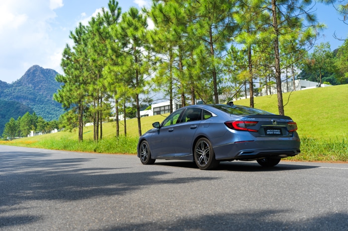 Honda Accord Sport Hybrid on a Road