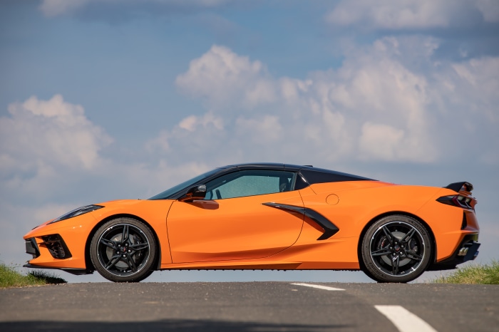 Orange Chevrolet Corvette Stingray Convertible 4K
