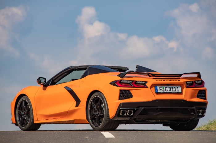 Orange Chevrolet Corvette Stingray Convertible