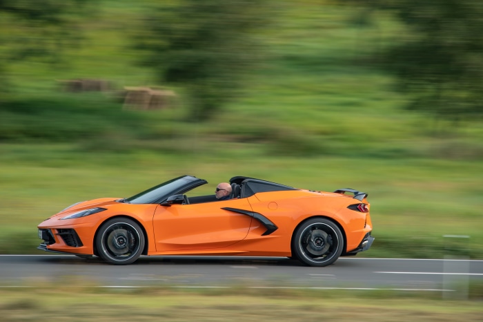 Orange Chevrolet Corvette Stingray Convertible 4K