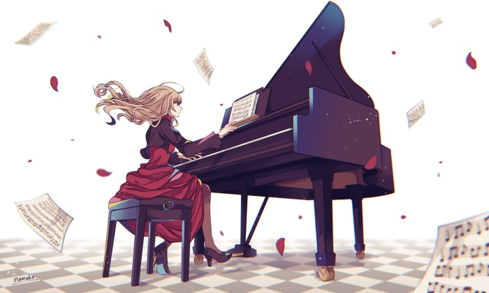 Noel Cerquetti playing piano from The Case of the Broken Clock